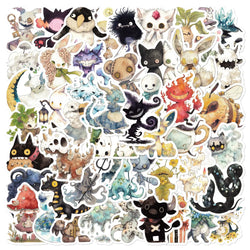 10/30/50PCS Absurd monster Cartoon Stickers Fairy tale In the Story Horror Monster Decals DIY Car Bike Laptop Guitar Kids Toy (ONLINE ORDER ONLY)