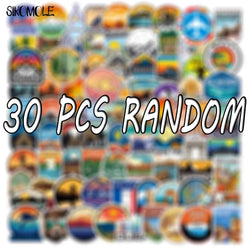 Camping Adventure Stickers: 10/30/50/100PCS for Car, Laptop, Luggage, DIY (Online Order Only)