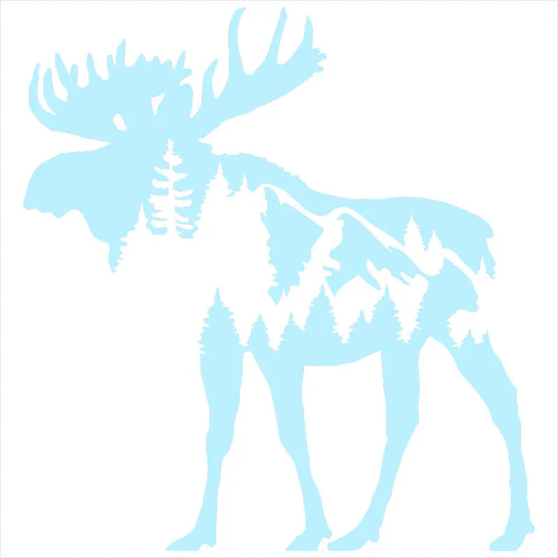 Mountain Moose For Car Sticker Pacific Northwest Stickers Accessories Decorations Window Die Cutting Vinyl Decals (ONLINE ORDER ONLY)