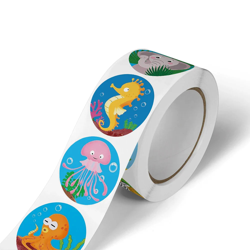 100-500pcs Reward stickers for Students Encourage Labels Scrapbooks Sticker for School Teacher Supplies Cute Self Adhesive Label (Online Order Only)