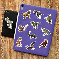 10/30/50PCS Jurassic Dinosaur Movie Stickers Funny Animal Sticker Kids Boys Toy DIY Skateboard Phone Laptop Notebook Bike Decals (Online Order Only)