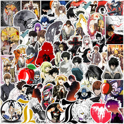 10/30/50PCS Death Note Stickers Funny Mystery Film Sticker Animation Graffiti Decoration Toy Cartoon Decals Luggage Laptop Phone (ONLINE ORDER ONLY)