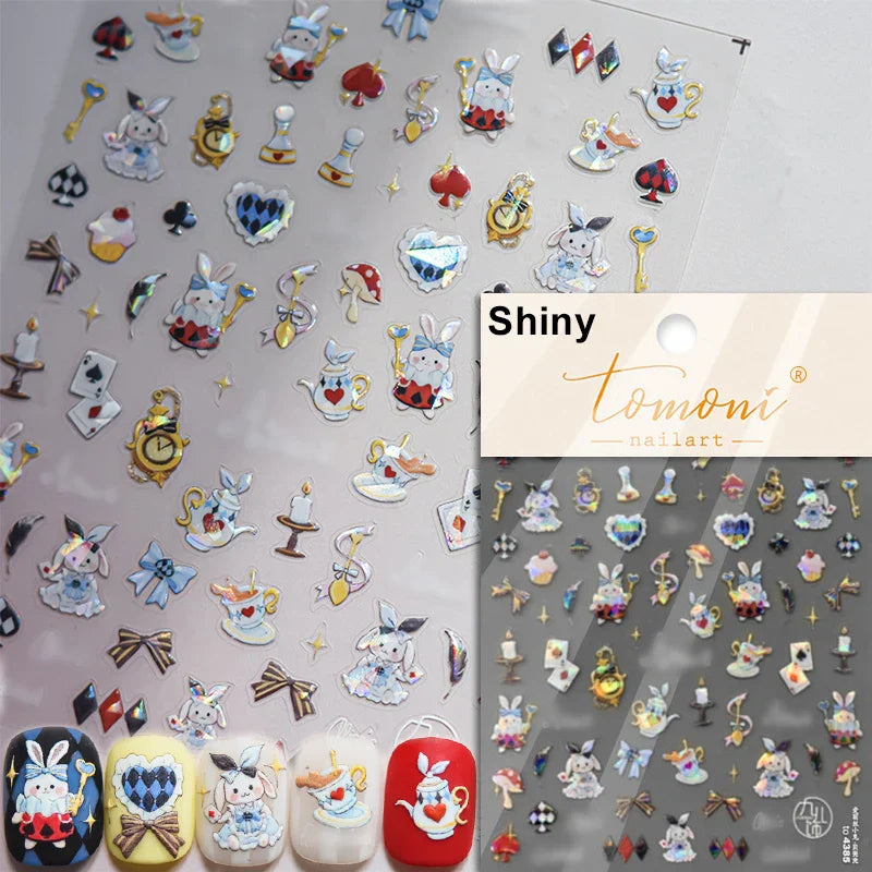 Autumn Fall Sunflower Rabbit Leaves Crane Rose Sun Mountain Hill Produce Good Harvests Cookie Nail Art Sticker Decoration Decals (ONLINE ORDER ONLY)