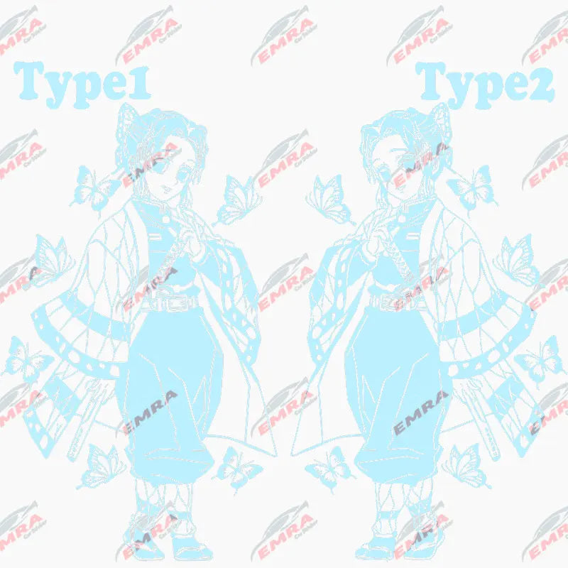 Anime Stickers Ghost Squad Girl For Car Sticker Decoration Door Hood Die Cutting Cartoon External Accessories Vinyl Decals (ONLINE ORDER ONLY)