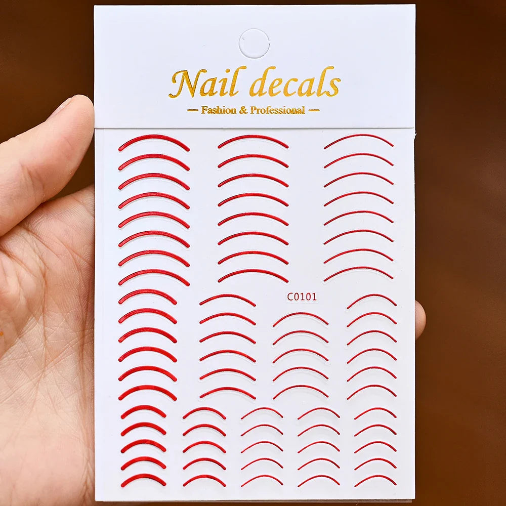 1PC Heart Love Design 3D Nail Art Sticker English Letter Self-Adhesive Slider Valentine's Day DIY Manicure Tips Accessories Tool (ONLINE ORDER ONLY)