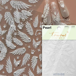 Dreamy Chic Butterfly Flower Bowknot Square Rhinestone Crystal 5D Self Adhesive Nail Art Stickers Fantasy Shiny Manicure Decals (ONLINE ORDER ONLY)