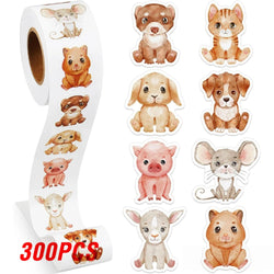 100-500pcs Animals Reward Stickers for Kids Children Kindergarten School Encouragement Students Games Toy Stationery Sticker (Online Order Only)