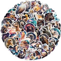 50PCS Kawaii Fantasy Animals Stickers Rabbit Bear Decals DIY Fridge Phone Luggage Guitar Wall Cute Sticker Kids Toy Gift﻿ (ONLINE ORDER ONLY)