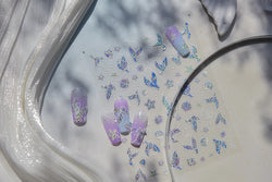 Jellyfish Schools of Fish Shoal Mermaid Tail Seahorse Dreamy Ocean Starfish Shell Coral Adhesive Nail Art Sticker Manicure Decal (ONLINE ORDER ONLY)