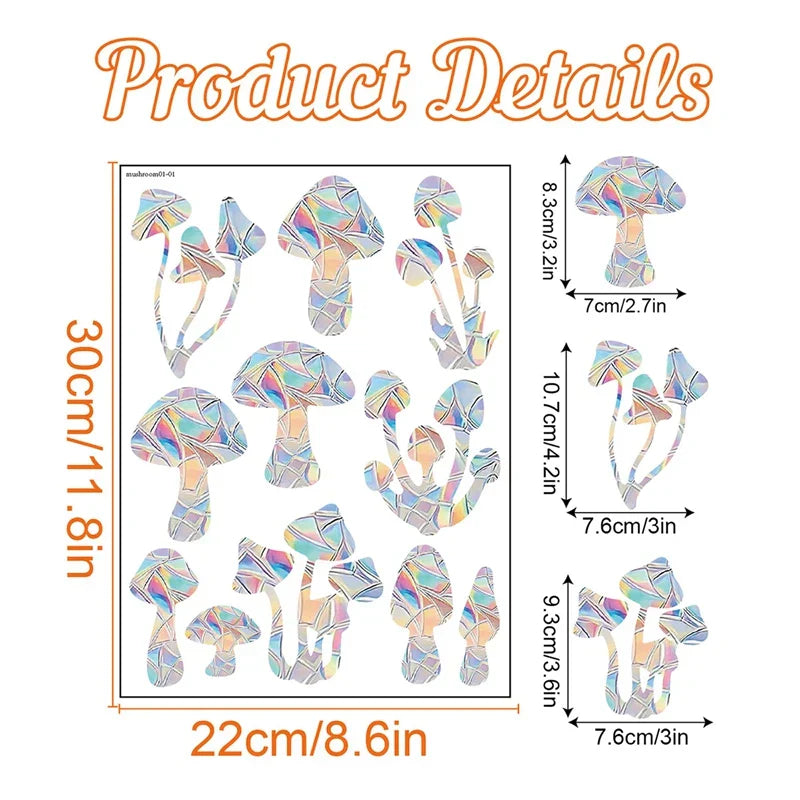 Rainbow Suncatcher Window Stickers PVC Cat Butterfly Prism Glass Wall Sticker Home Kids Bedroom Decoration Self Adhesive Decal (ONLINE ORDER ONLY)