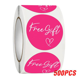 100-500pcs Free Gift Letters Labels Sticker Stationary Supplies Pink Thank You Sticker For Small Business Package Card 1 Inch (ONLINE ORDER ONLY)