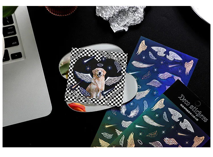 Korea Ins Sweet Love Chain Dialog Decorative Stickers Hand Account Idol Card DIY Material Sticker Personalized Kawaii Stationery (ONLINE ORDER ONLY)