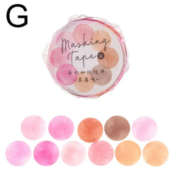 100PCs/Roll Masking Washi Tape Mushroom Butterfly Flower Adhesive Tape Stationery Decoration DIY Scrapbooking Sticker Label (ONLINE ORDER ONLY)