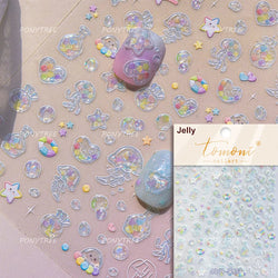 Summer Beach Bikini Watermelon Duck Cat Ice Cream Shell Coconut Tree Cherry Starfish Sunglasses Nail Art Sticker Manicure Decals (ONLINE ORDER ONLY)