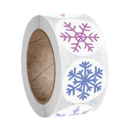 100-500Pcs Snowflake Merry Christmas Stickers Candy Bag Envelopes Sealing Label Sticker Christmas Gifts Box Decorations (ONLINE ORDER ONLY)