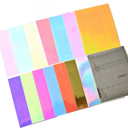 10/11/16Pcs Vibrant Aurora Holographic Nail Foils Ice Cube Cellophane Laser Jewelry Candy Nail Stickers Chameleon Manicure Decor (ONLINE ORDER ONLY)