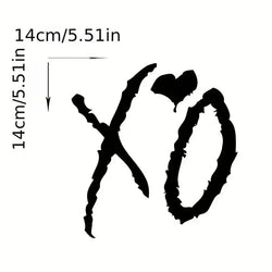 XO Stickers about XO Weekend Cuddle And Kiss Style, Personality Funny Car Stickers, Trunk Cover Car Stickers,For Cars, Trucks, (ONLINE ORDER ONLY)