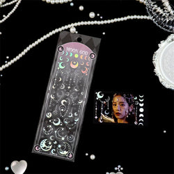 1pcs Hot Silver Laser Stereo Sticker Bright Stars Decorative Adhesive Sticker For Scrapbooking Diary Album Journal DIY Idol Card (Online Order Only)