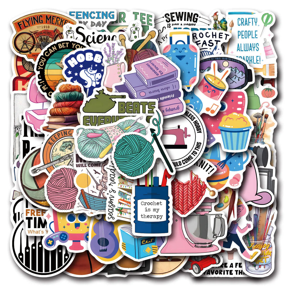 Cartoon Graffiti Stickers Pack - Waterproof Decals for Cup, Laptop, Luggage, Bottles (Online Order Only)