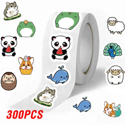 100-500pcs Cute Reward Stickers Animals Sticker For Kids Motivational Star Decals For School Teacher Student Stationery (ONLINE ORDER ONLY)
