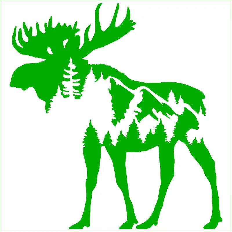 Mountain Moose For Car Sticker Pacific Northwest Stickers Accessories Decorations Window Die Cutting Vinyl Decals (ONLINE ORDER ONLY)