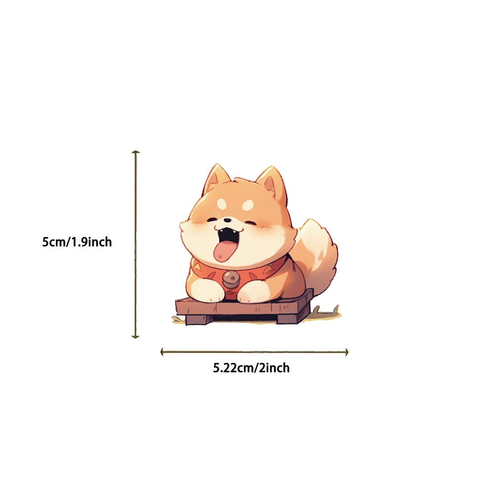 52Pcs Puppy Cartoon Stickers For Car Motorcycle Travel Luggage Guitar Waterproof Graffiti Kids Sticker (Online Order Only)