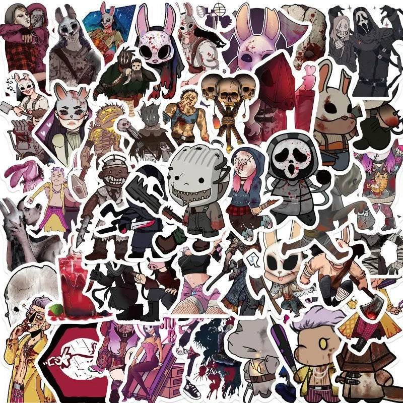 Dead By Daylight Stickers Pack for Laptop, Phone, Car, Scooter, Water Bottle, Suitcase, Refrigerator (Online Order Only)