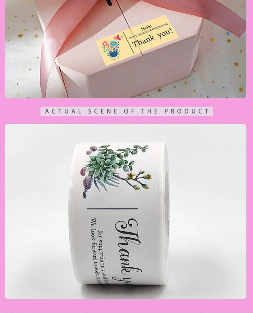 120pcs This Package Nice To Meet You Too Sticker Thank You Small Business Handmade Merchandise Decoration  Seal Label (ONLINE ORDER ONLY)