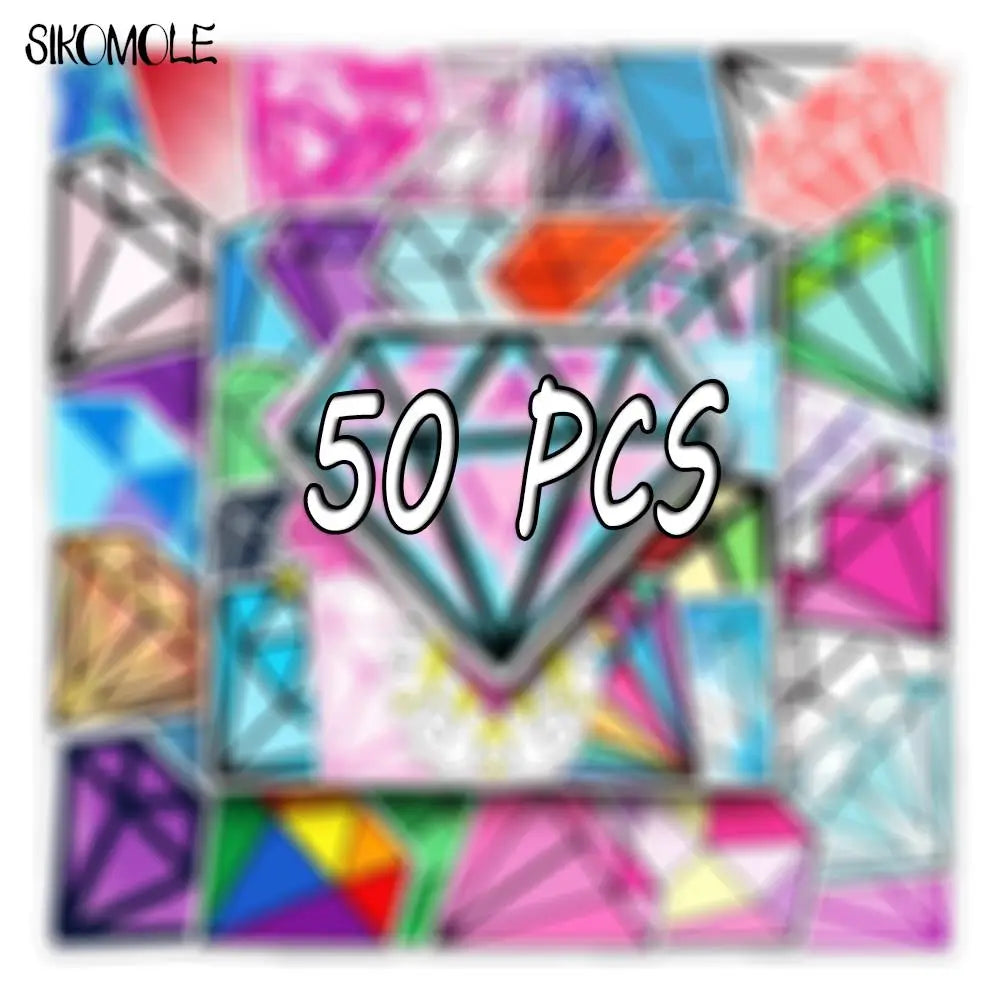 Cartoon Diamond Stickers for Car, Skateboard, Laptop, Phone - 10/30/50PCS (ONLINE ORDER ONLY)