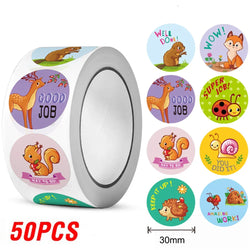 100-300pcs Animal Cartoon Stickers For Kids School Teacher Reward Stickers Classic Kids Toy Cute Stationery Supplies Label ﻿ (ONLINE ORDER ONLY)