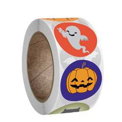 100-500PCS Halloween Pumpkin Bat Sealing Sticker Happy Halloween Sticker For Kids Party Baking Accessories Tools DIY (ONLINE ORDER ONLY)