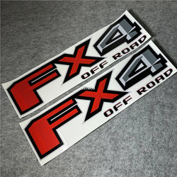 2x Car Styling Stickers Decal for FX4 Off Road Adventure Auto Tail Truck Pickup F150 Bedside F Truck Super Duty F250 F350 F450 (Online Order Only)