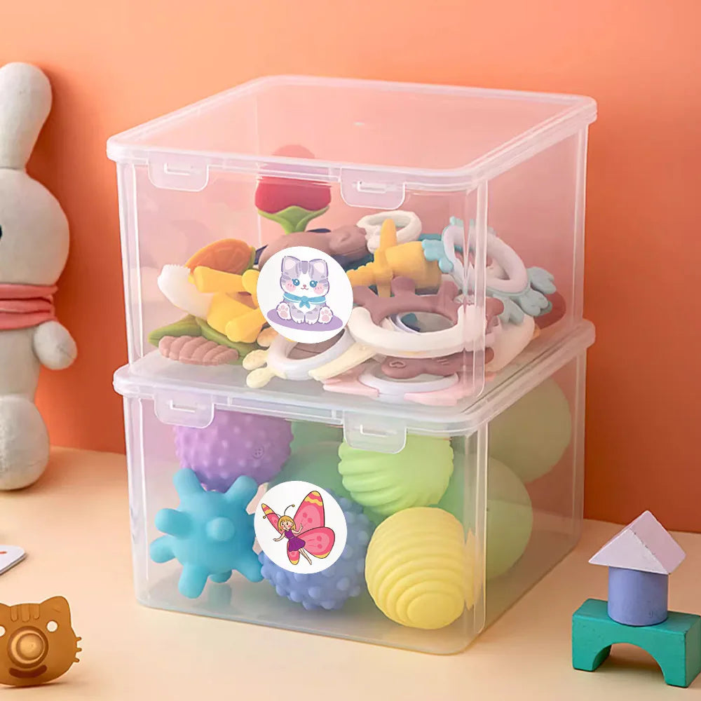 500Pcs Children's Cartoon Animal Stickers Baby Stickers Kindergarten Inspirational Little Red Flower Reward Roll Stickers (ONLINE ORDER ONLY)
