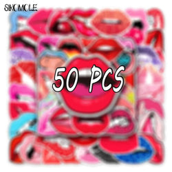 Cartoon Sexy Lips Graffiti Stickers for Car, Skateboard, Laptop Decals (Online Order Only)