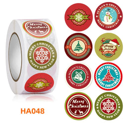 500Pcs Christmas Stickers 1inch Snowflakes Holiday Stickers Xmas Gift Label for Envelope Box Gift Decor (ONLINE ORDER ONLY)