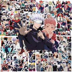 Jujutsu Kaisen Anime Stickers 50/80/100pcs for Laptop, Skateboard, Car, DIY Decoration (Online Order Only)