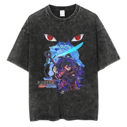 Naruto Rock Lee Streetwear T Shirt Vintage Washed Black (ONLINE ORDER ONLY)