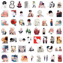 50pcs The Summer Hikari Died Stickers Cool Yoshiki Hikaru Sticker Laptop Bike Skateboard Suitcase Bike Aesthetics Decals (ONLINE ORDER ONLY)