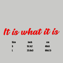 “It is what it is”Premium Quality Side Windshield Banner Decal Sticker  Enhance Your Car's Style and Visibility with the decals (ONLINE ORDER ONLY)