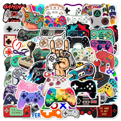 Vintage Gamepad Stickers 10/25/50pcs for Phone Laptop Guitar Helmet Luggage Skateboard Car DIY (ONLINE ORDER ONLY)