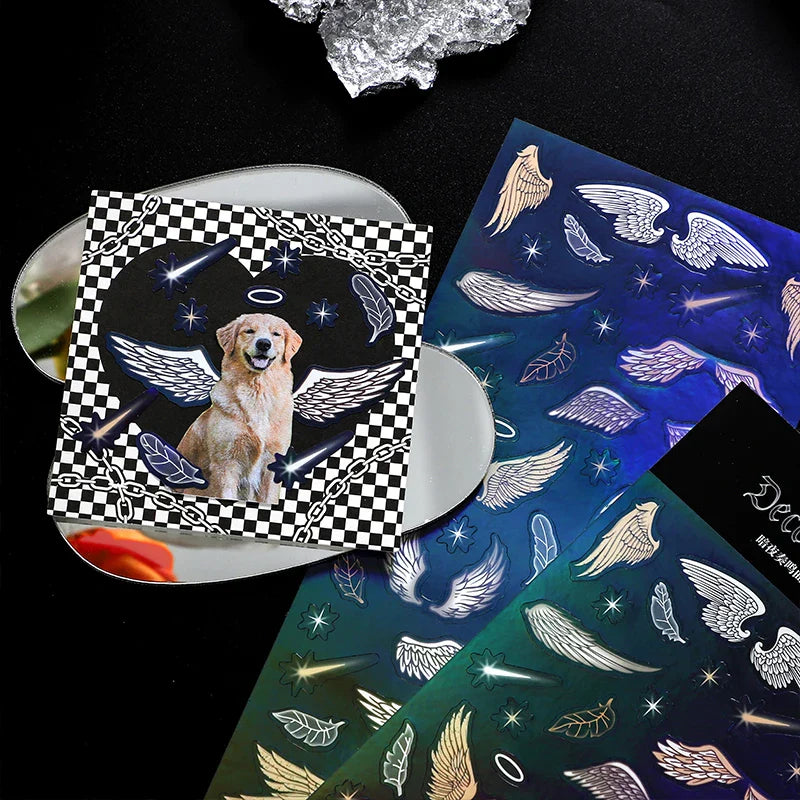 Korea Ins Sweet Love Chain Dialog Decorative Stickers Hand Account Idol Card DIY Material Sticker Personalized Kawaii Stationery (ONLINE ORDER ONLY)