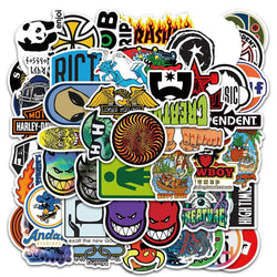 Cool Skateboard Stickers for Laptop, Luggage, Phone, Car - 10/30/50pcs Decal Set (Online Order Only)