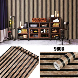 Grid Stripes Peel and Stick Wallpaper Self Adhesive Wall Stickers Wallpapers Home Decor PVC Room Decoration 45cm Sticker (ONLINE ORDER ONLY)