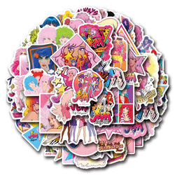 10/30/55PCS Jem And The Holograms Stickers Cartoon Movie Sticker Fantasy Film Graffiti Toy Luggage Laptop Guitar Car Bike Decals (ONLINE ORDER ONLY)