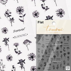 Colourful Daisy Pink Coreopsis Cosmos Persian Chrysanthemum Flower Garden Adhesive Nail Art Decoration Stickers Manicure Decals (ONLINE ORDER ONLY)