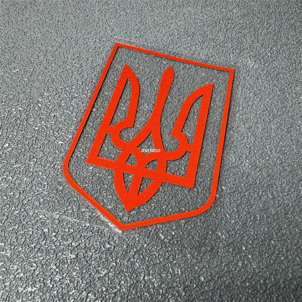 Car Stickers for Ukrainian Tryzub Trident Ukraine Decal Motor Body Helmet Applique Auto Window Body Decals Vinyl (ONLINE ORDER ONLY)