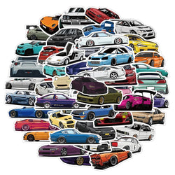 JDM Racing Car Stickers 10/30/50/100PCS for Suitcase, Skateboard, Laptop, Luggage, Phone, Car Decals (ONLINE ORDER ONLY)