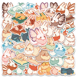 10/20/40PCS Cartoon Cute Rabbit Bunny Sticker Packs (ONLINE ORDER ONLY)