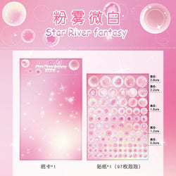 1pcs Cute Colorful Bubble Series Stickers Ins Basis Dot Laser Decoration Sticker Diary Scrapbooking DIY Album Kawaii Stationery (ONLINE ORDER ONLY)