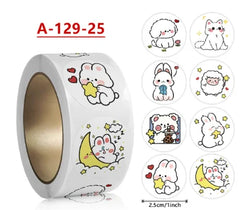 500pcs /rolls  Kids lnspirational Stickers Cute Animal Stickers Reward Stickers Kids Stickers Wholesale self-adhesive Labels (Online Order Only)